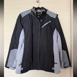 Rothschild Z-O Hooded Winter Jacket Women’s Large Black Gray